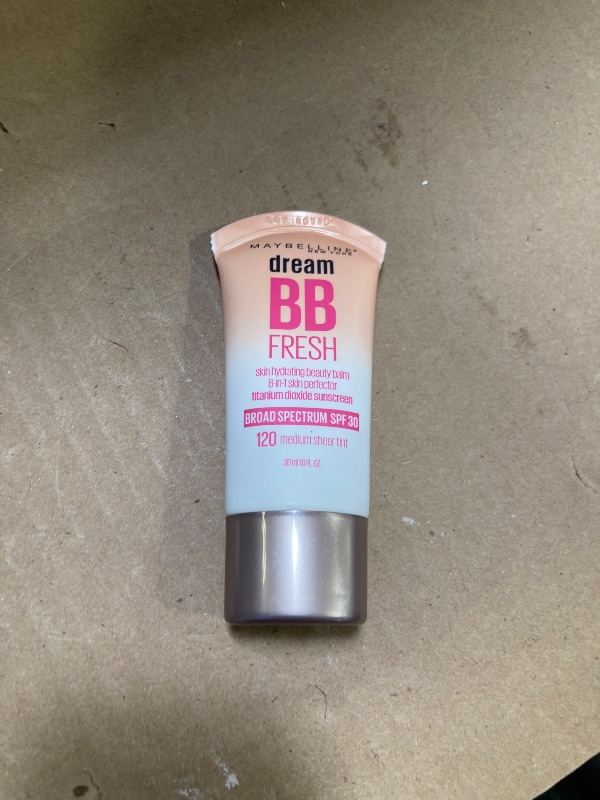 Photo 1 of Maybelline Dream Fresh Skin Hydrating BB cream, 8-in-1 Skin Perfecting Beauty Balm with Broad Spectrum SPF 30, Sheer Tint Coverage, Oil-Free, Medium, 1 Fl Oz