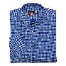 Photo 1 of Blue Tonal Geo Mens Dress Shirt size 4xl Big and Tall 