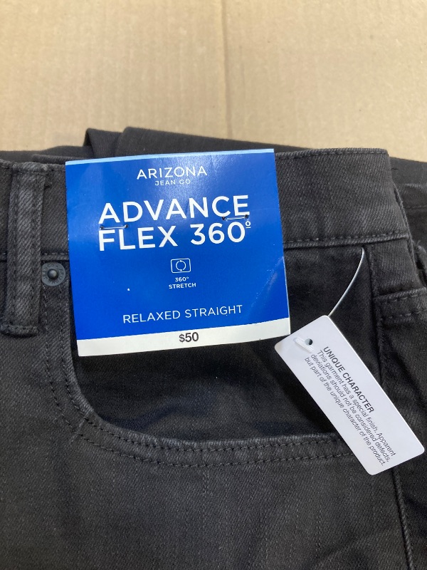 Photo 1 of Arizona Advance Flex 360 Big and Tall Mens Straight Leg Relaxed Fit Jean size 34x34 