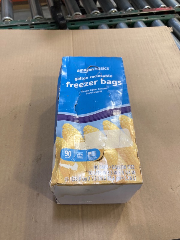 Photo 1 of Amazon Basics Freezer Gallon Bags, 90 Count (Previously Solimo)