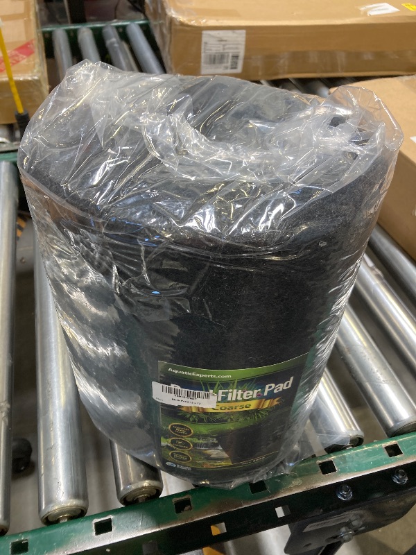 Photo 1 of Aquatic Experts - Classic Black Pond Filter Media, Coarse Koi Pond Filter Pad, Bulk Roll, 12" x  72" 
