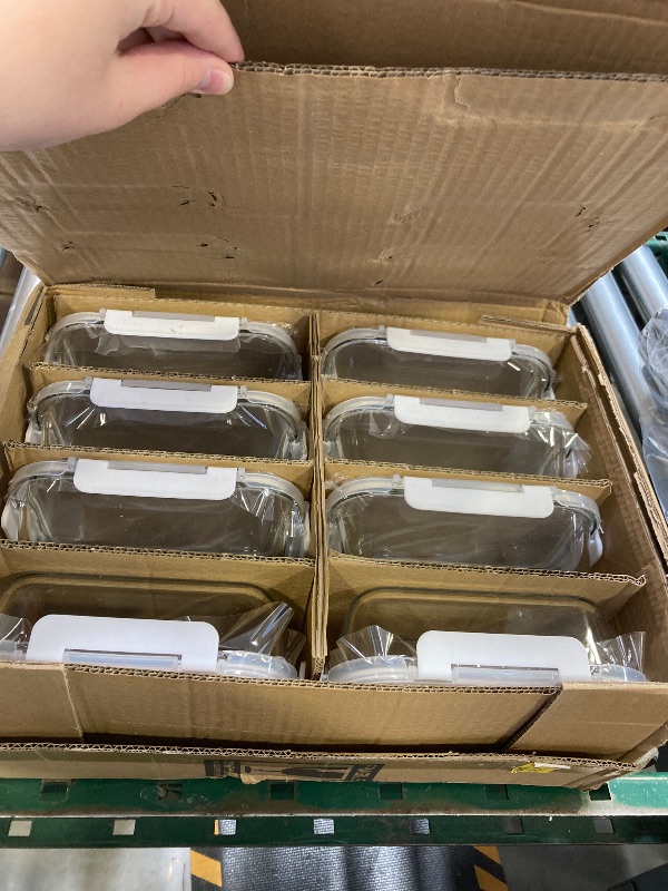 Photo 1 of [8-Pack,30 oz]Glass Meal Prep Containers,MCIRCO Glass Food Storage Containers,Airtight Glass lunch Containers with Lids - BPA-Free Microwave, Oven, Freezer and Dishwasher, White