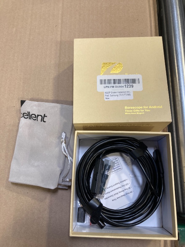 Photo 1 of 1920P Snake Inspection Borescope, Pancellent Type C Endoscope, Scope Camera with 8 LED Lights for Android and iOS Smartphone, iPhone, iPad, Samsung (16.5 FT/5M)
