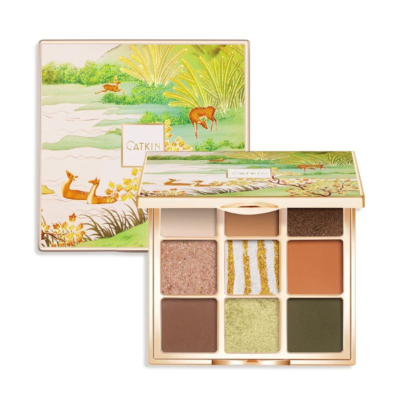 Photo 1 of Catkin Eyeshadow Palettes 9 Blendable Shades Smooth Long Lasting Eyeshadow Matte and Glitter Eye Makeup Highly Pigmented Makeup Palettes C16