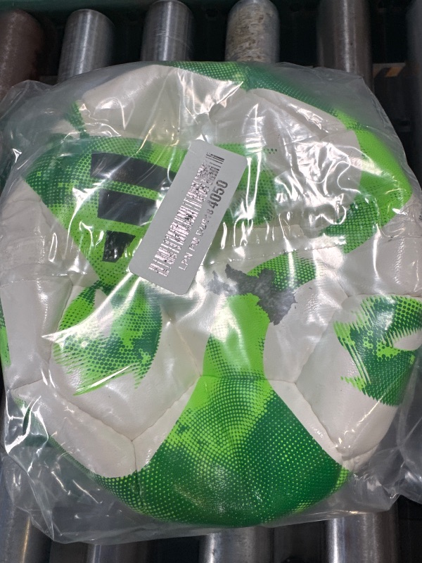 Photo 1 of adidas Unisex-Adult Tiro Match Soccer Ball, White/Team Green/Team Solar Green/Black, 5
