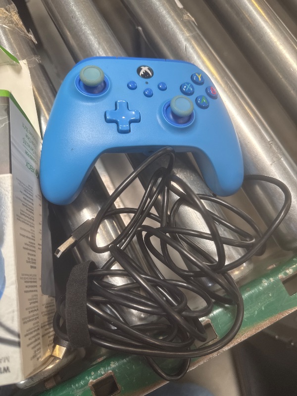 Photo 1 of PowerA Wired Controller for Xbox Series X|S - Blue, gamepad, video game/gaming controller, works with Xbox One, Officially Licensed