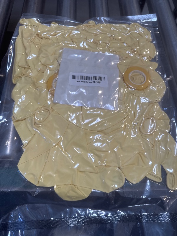 Photo 1 of RUBFAC 129pcs Pastel Yellow Balloons Different Sizes 18 12 10 5 Inches Light Yellow Balloons for Happy Birthday Wedding Anniversary Baby Shower Easter Garland Arch Party Decoration