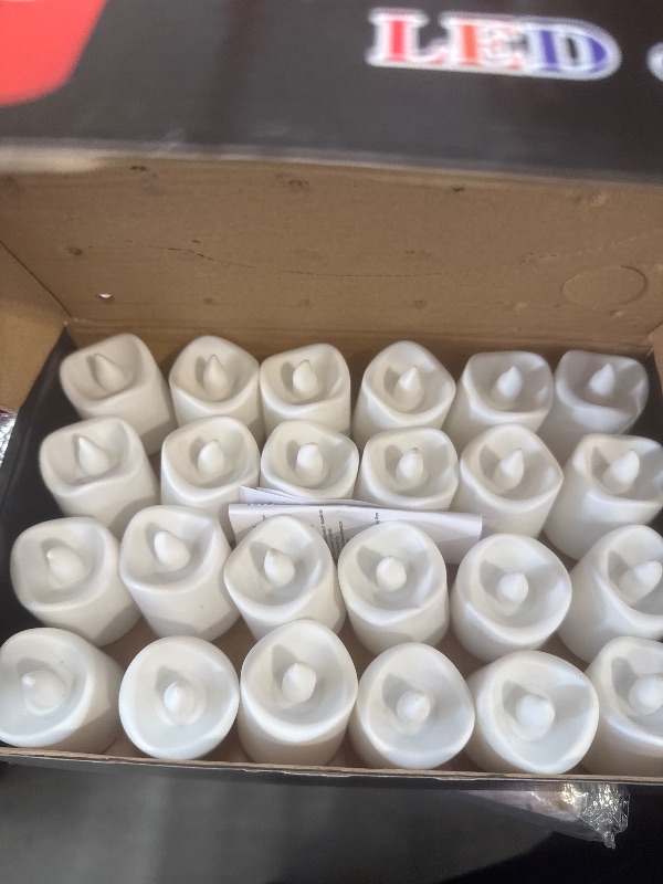 Photo 1 of 24 PCS LED Flameless Flickering Plastic Tealight  Candle 