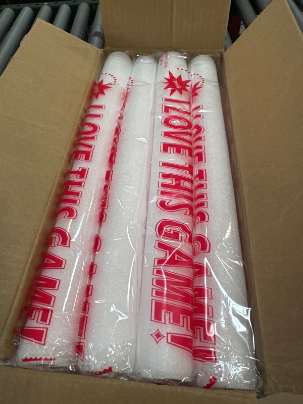 Photo 1 of SHQDD 28 PCS Glow Sticks Bulk, Foam Glow Sticks, Glow Stick Bulk Party Pack with 3 Modes Colorful Flashing, Glow in The Dark Party Supplies, LED Glow Sticks for Wedding,Raves,Concert,Camping, Carnival