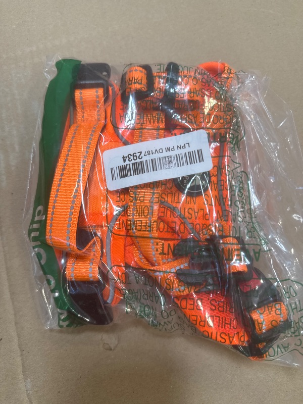 Photo 1 of PoyPet No Pull Dog Harness, No Choke Reflective Dog Vest, Adjustable Pet Harnesses with Easy Control Padded Handle for Small Medium Large Dogs(Orange Matching Trim,S)