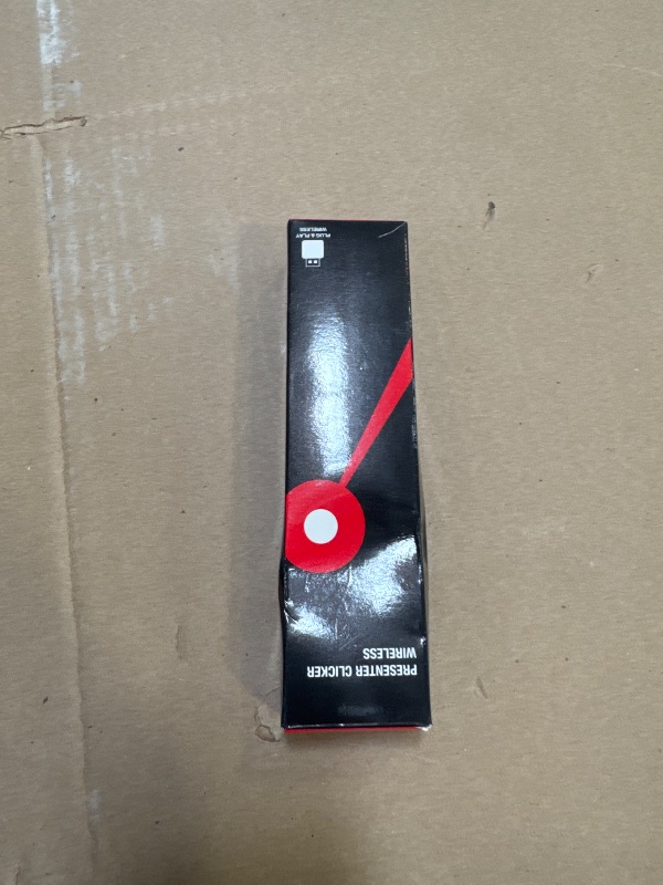 Photo 1 of Wireless Presenter, Hyperlink Volume Control Presentation Clicker RF 2.4GHz USB PowerPoint Clicker Presentation Remote Control Pointer Slide Advancer (Black)