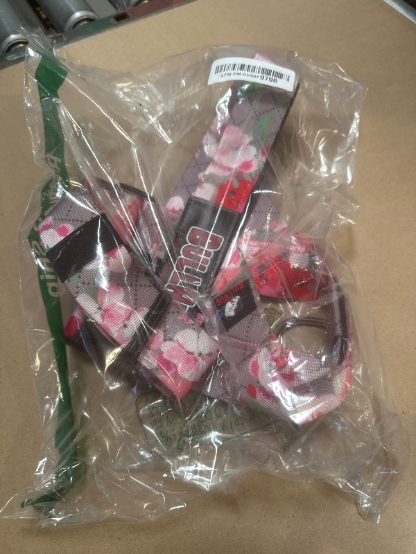 Photo 1 of BULLHUG Harness – Made for Larger Chested Dogs Like English Bulldogs, French Bulldogs, Pugs & More. Stops Dogs from Pulling & Choking on Walks (Pink Floral, Medium)