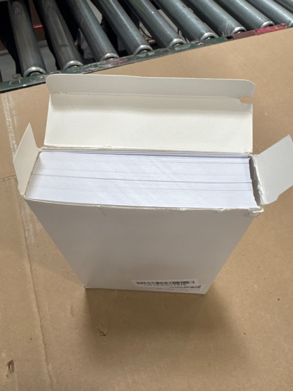Photo 1 of 100 Pack White Shimmer Cardstock 5x7 Thick Pearl White Card Stock Paper 300 GSM 100 lb for Printing,Invitations, Wedding,Thank You Card,Photo Paper