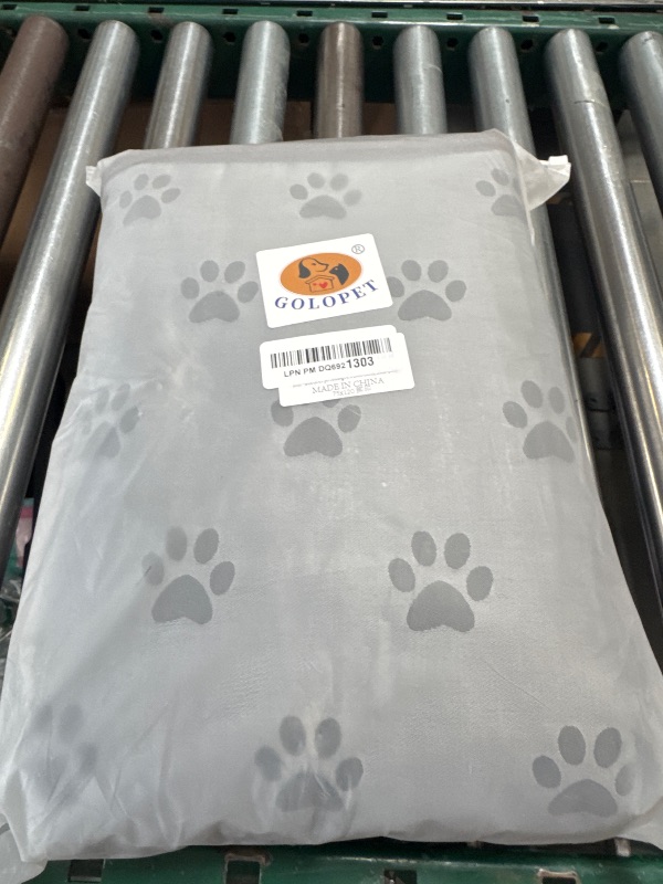 Photo 1 of GOLOPET Extra Large Dog Heating Pad 47x30 in Waterproof Pet Heating Pad Smart Thermostat Switch, Whelping Supplies Heated Dog Bed, Adding Wire Rope Wires Puppy Heating Pad Mat-Paw Print