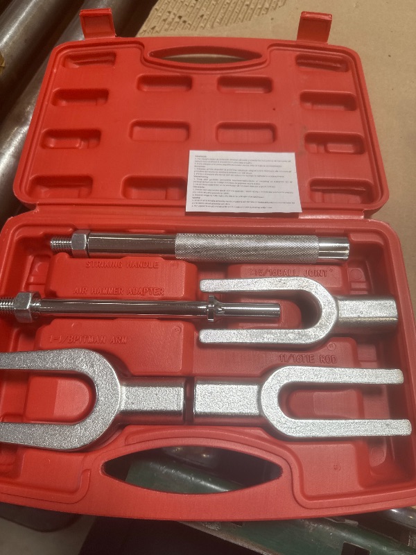 Photo 1 of DAYUAN 5 Piece Pickle Fork Tool Set,Ball Joint Separator Pitman Arm Separator and Tie Rod Removal Tool Kit for Separating Ball Joints/Pitman Arms/Tie Rods