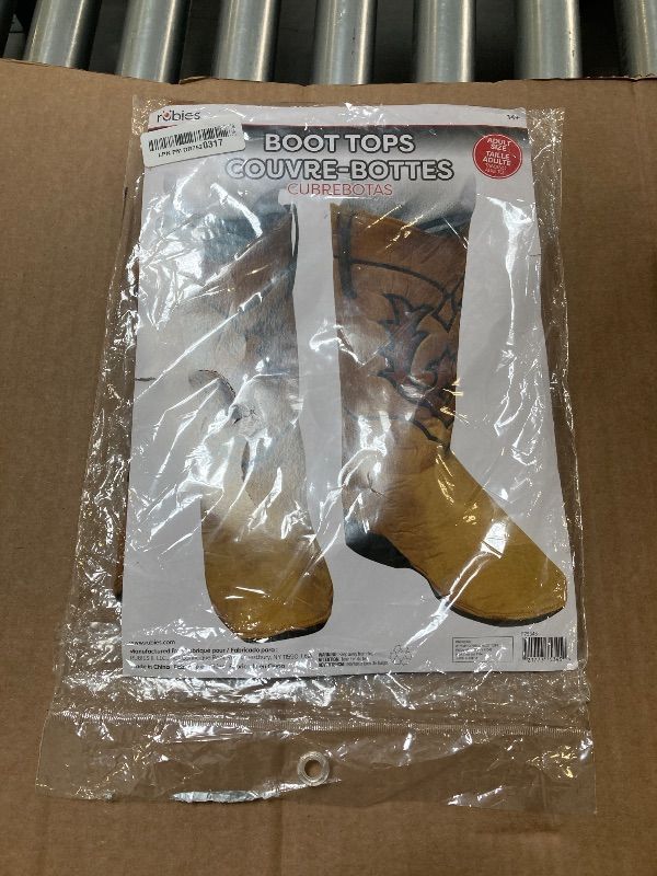 Photo 1 of Rubies Adult Cowboy Boot-Top Covers Costume Accessory for Themed Parties and Halloween