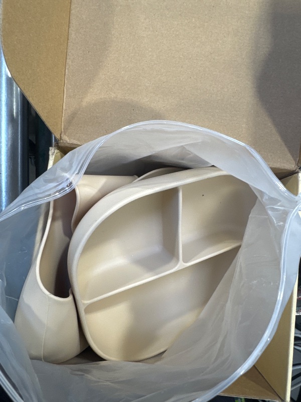 Photo 1 of SAMiGO Silicone Baby Feeding Set, Suction Plate Bowl Set, Self Feeding Spoons, Bib, Cup, Baby Led Weaning Supplies, First Stage Feeding Essentials, Food Eating Utensils, 6+ Months