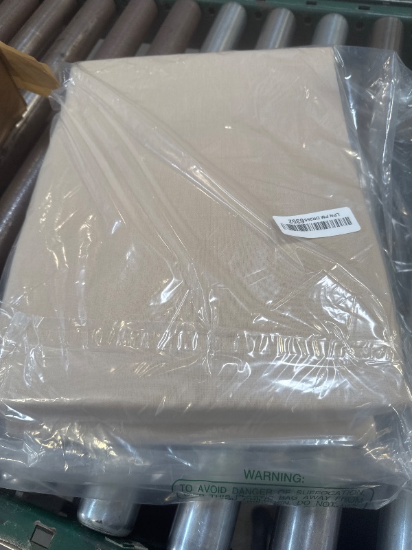 Photo 1 of Bedsure Linen Duvet Cover King Size - Linen Cotton Blend Bedding Set, Soft & Cozy, 3 Pieces, 1 Duvet Cover 104x90 Inches and 2 Pillowcases, Warm Tan Color Cooling Bedding, Comforter Sold Separately