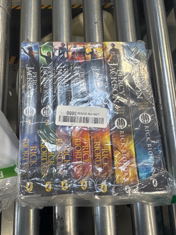 Photo 1 of Percy Jackson Collection 7 Books Set (Lightning Thief, Sea of Monsters, Titan's Curse, Battle of the Labyrinth, Last Olympian, Greek Heroes, Greek Gods)
