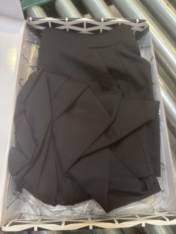 Photo 1 of Tsful Wide Leg Pants for Women Trousers High Waisted Dress Pants Business Casual Summer Capris Stretch Pull On Work Slacks Black