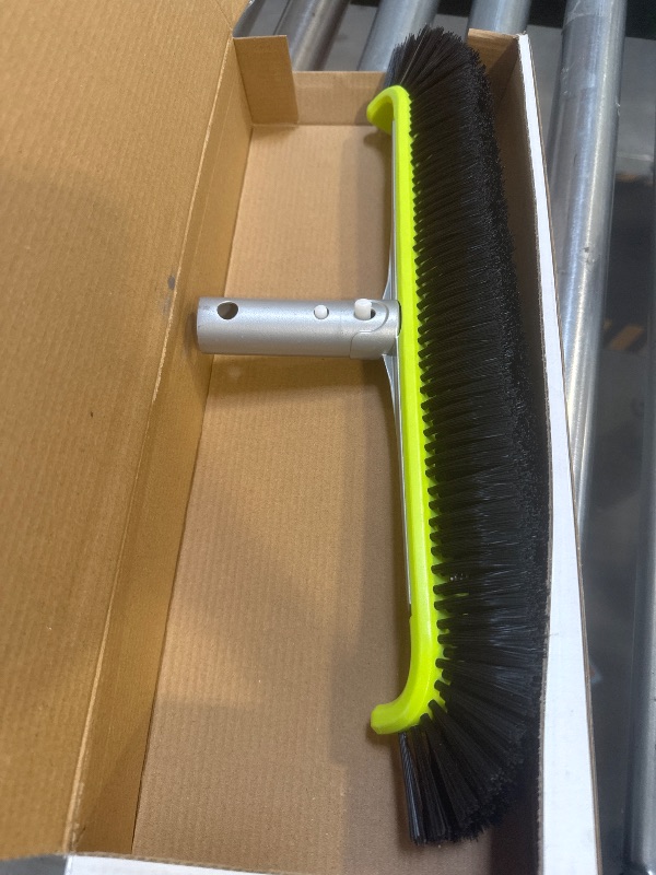 Photo 1 of Sepetrel Pool Brush Head for Cleaning Pool Walls,Heavy Duty Inground/Above Ground Swimming Pool Scrub Brushes with Premium Strong Bristle & Reinforced Aluminium Back