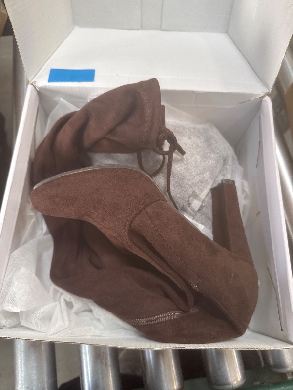 Photo 1 of Womens Brown Suede Knee-high  Boots Size 7