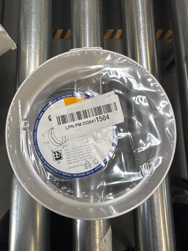Photo 1 of Vent Systems 6" Inch - White - Male Fit Duct Pipe Connector - ABS Plastic - Hose Dryer Vent Coupler - Flexible Or Straight Duct Coupler - Ducting Connection 6 Inch