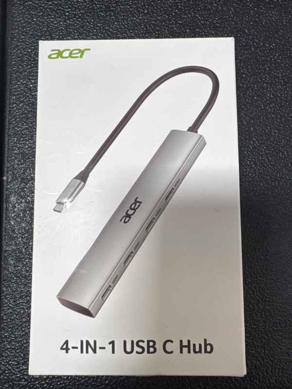 Photo 1 of Acer USB C Hub, 10Gbps Type C Splitter with 4 USBC 3.2 Port, High Speed Type C Multiport Adapter for MacBook Air/Pro, iPhone 16/15, iPad, Surface Pro, Chromebook, Dell XPS and More
