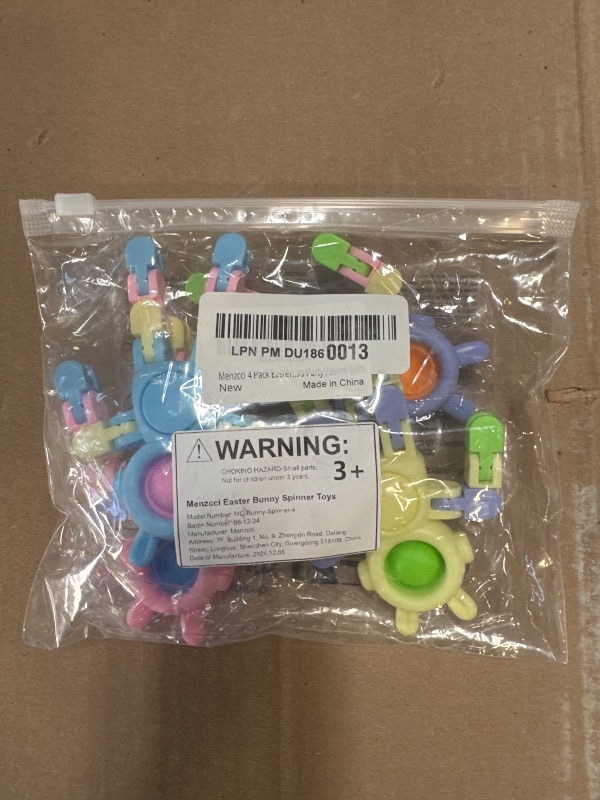 Photo 1 of Menzcci 4 Pack Easter Bunny Fidget Spinners Toys Wacky Tracks Toys for Kids Boys Girls Easter Basket Stuffers Party Favors Gifts
