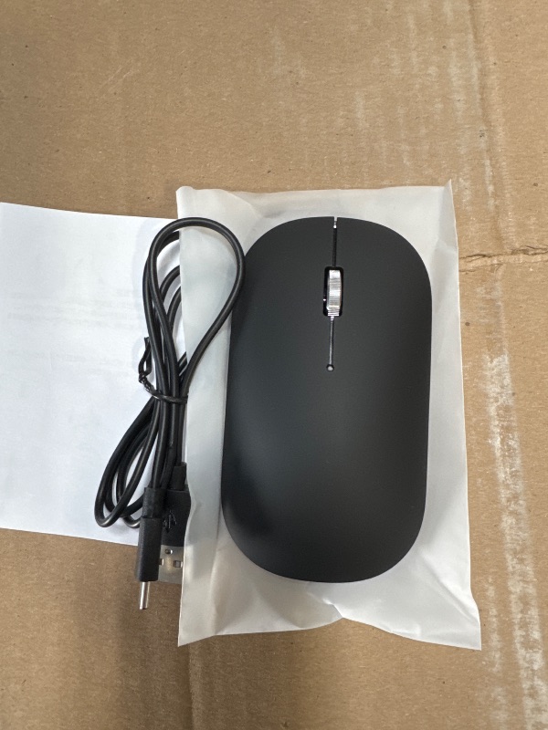 Photo 1 of TECKNET Bluetooth Mouse, Rechargeable 2.4G Wireless Mouse for Laptop, Tri-Mode Slim Silent Computer Mouse 4000 DPI Portable for MacBook/iPad/Android/Windows/Linux (Black)