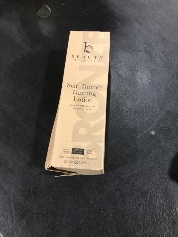 Photo 1 of Beauty by Earth Self Tanner - USA Made with Natural & Organic Ingredients, Moisturizing Self Tanning Lotion with Aloe Vera & Coconut for a Natural Glow, Streak-Free Fake Tan, Medium to Dark
