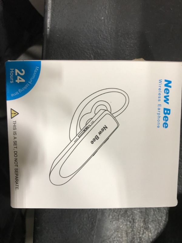 Photo 1 of [2 Pack] Bluetooth Earpiece Wireless Handsfree Headset V5.0 24 Hrs Driving Headset with Mic 60 Days Standby Bluetooth Headset for iPhone Android Samsung Driver