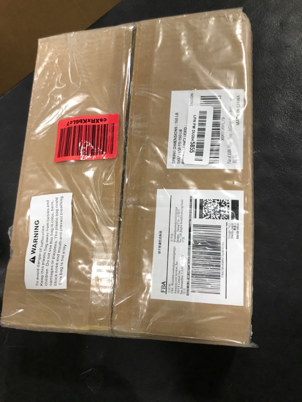 Photo 1 of KaiMinDogz Pair of 150lb. Heavy Duty Garage Door Extension Springs Stretch Springs, 25" Long,Double Loop Ends, High Precision Electrophoresis Black Coated, MIN 16,000 Cycles, for 7ft High Garage Doors