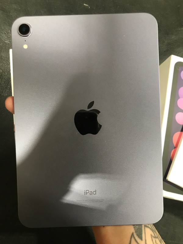 Photo 1 of Apple iPad Mini (6th Generation): A15 Bionic, 8.3-inch Liquid Retina Display, 64GB, Wi-Fi 6, 12MP front/12MP Back Camera, Touch ID, All-Day Battery Life – Purple