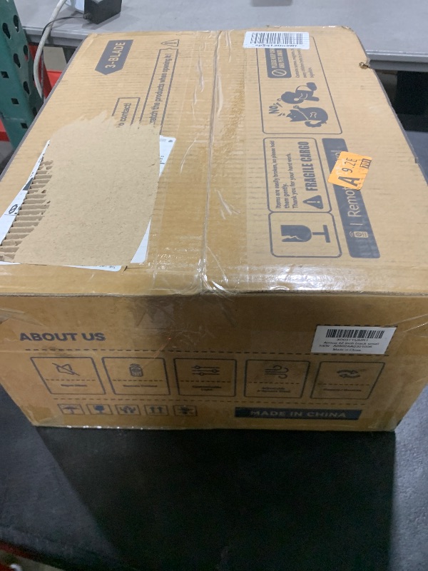 Photo 1 of Amico Ceiling Fans with Lights, 42 inch Low Profile Ceiling Fan with Light and Remote Control, Flush Mount, Reversible, 3CCT, Dimmable, Noiseless, Black Ceiling Fan for Bedroom, Indoor/Outdoor Use