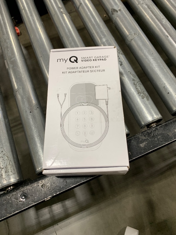 Photo 1 of myQ Smart Garage Door Video Keypad Wired Power Adapter Kit-Works with Chamberlain, LiftMaster and Craftsman openers, White