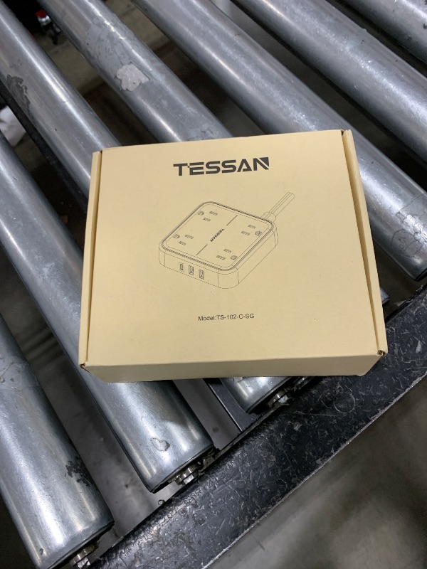 Photo 1 of Flat Plug Surge Protector Power Strip, TESSAN 5 ft Ultra Thin Extension Cord with 3 USB Wall Charger(1 USB C Port), 4 Outlets Slim Desk Charging Station for Travel, Office, Dorm Room Essentials