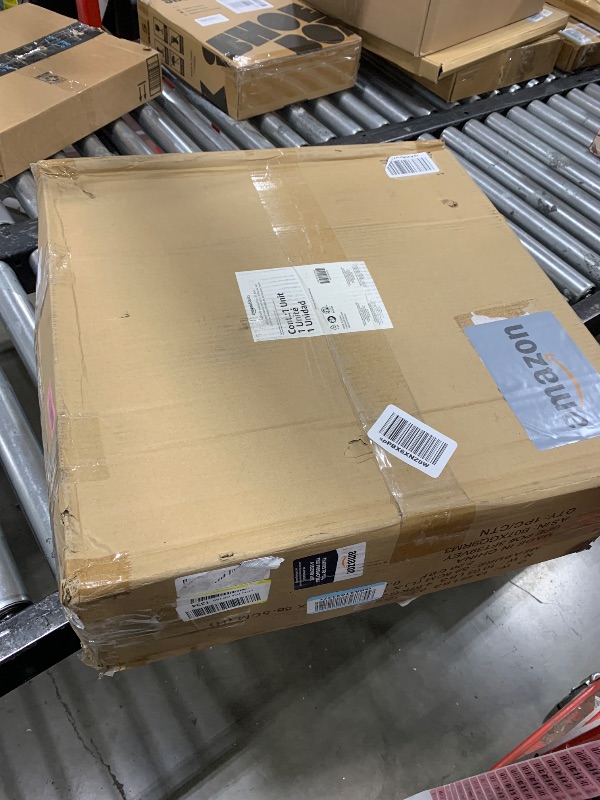 Photo 1 of Amazon Basics 20" High-Velocity Heavy-Duty Industrial Floor Fan, 3 Speeds, Metal Construction and Aluminum Blades, Ideal for Industrial & Commercial Spaces, 125W, Black, 9.45"D x 23.43"W x 23.82"H