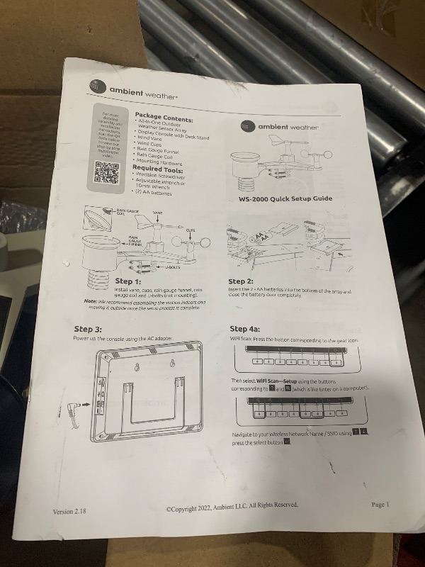 Photo 3 of Ambient Weather WS-2000 Smart Weather Station with WiFi Remote Monitoring and Alerts