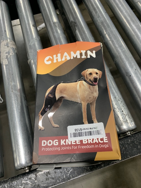 Photo 2 of CHAMIN Adjustable Dog Knee Brace with Extra Collar, Support for Torn Acl Hind Leg, Tear Ligament, Osteoarthritis,Rear Leg Limp, Recovery After Surgery,et?Left Leg,M?