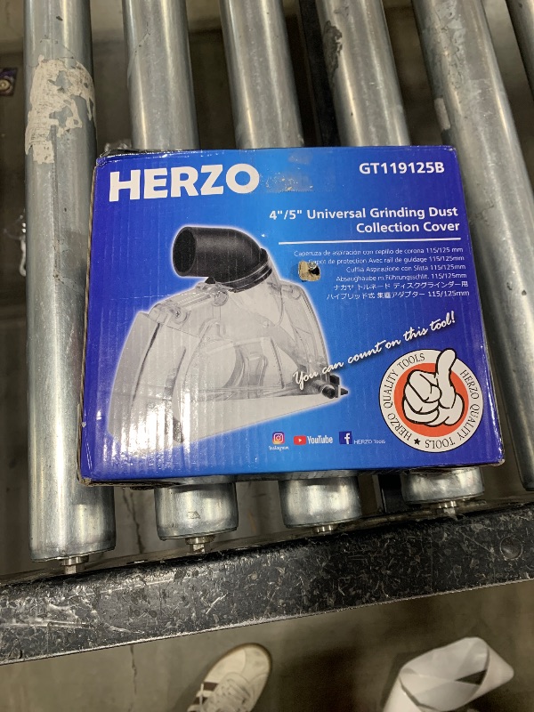 Photo 2 of HERZO Dust Shroud Dust Extraction Cutting Guard for 5 inch and 4-1/2 inch Angle Grinder