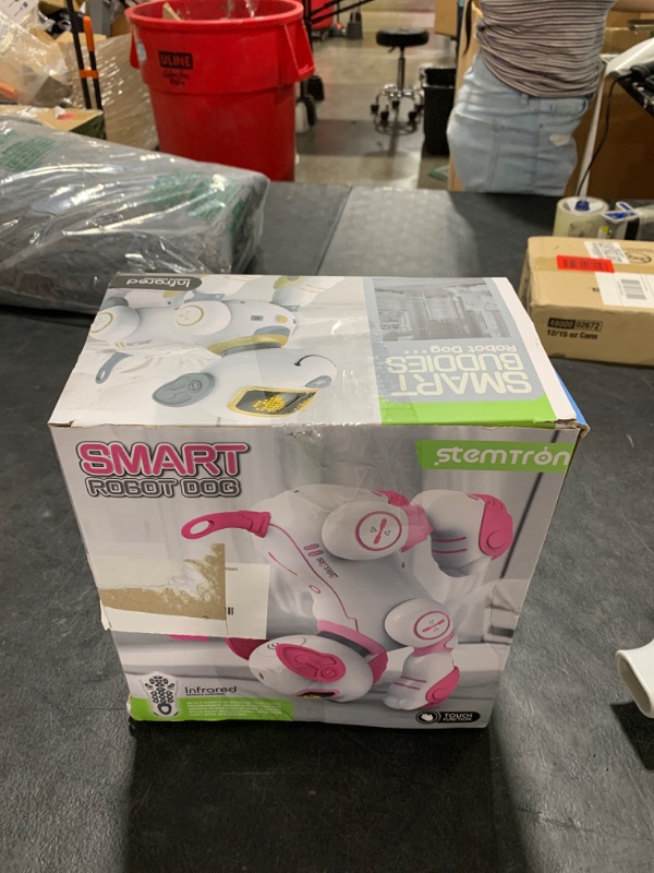 Photo 1 of STEMTRON Programmable Remote Control Robot Cat Robot Dog for Kids, Interactive Robotic Dog Robotic Cat, Robo Dog Robo Cat, RC Robot with Touch Sensing, LED Eyes, Dance & Music