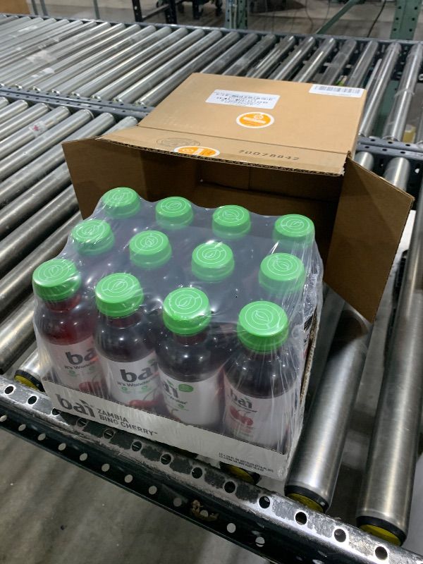 Photo 1 of Bai Antioxidant Infused Water Beverage, Zambia Bing Cherry, with Vitamin C and No Artificial Sweeteners, 18 Fluid Ounce Bottle, 12 Pack (best BY 4-16-2025)