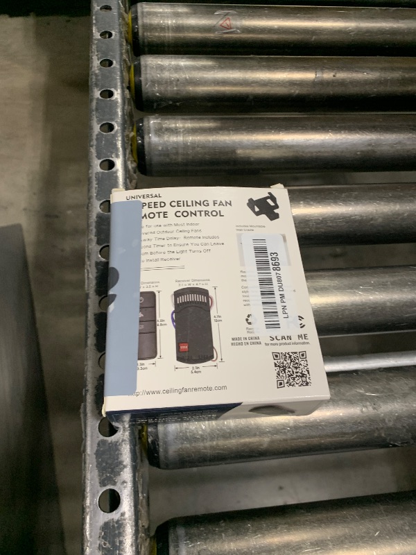 Photo 1 of Hampton Bay Ceiling Fan Remote Control Kit, Universal Fan Remote with Light Dimmer, Works 3-Speed AC Ceiling Fans