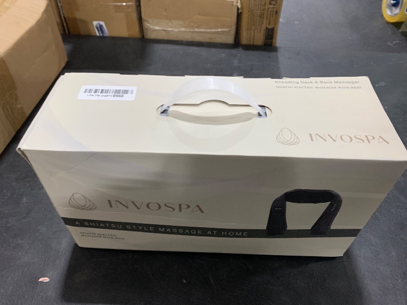 Photo 1 of InvoSpa Shiatsu Back Shoulder and Neck Massager with Heat - Deep Tissue Kneading Pillow Massage - Back Massager, Shoulder Massager, Electric Full Body Massager