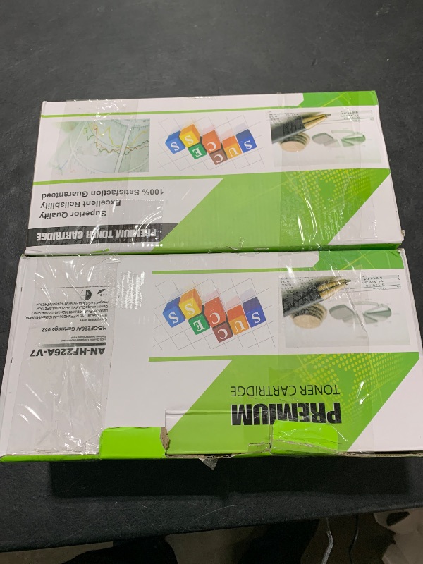 Photo 1 of 26A CF226A Toner Cartridge 2 Pack (with CHIP) (7,200 Pages in Total) Compatible Replacement for HP 26A CF226A 26X CF226X Pro M402dn M402n M402dw Pro MFP M426fdw M426fdn M426dw Series Printer Ink