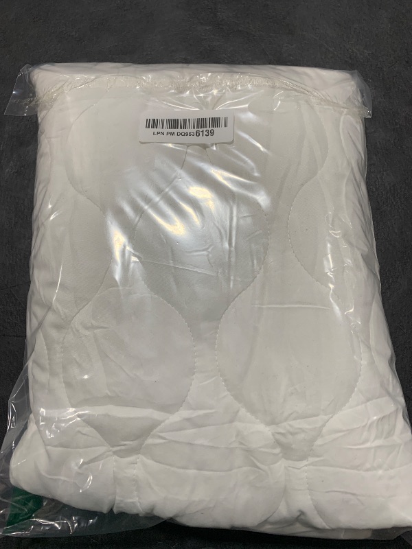 Photo 1 of Comfyanno Quilted Daycare Cot Padded Nap Mat, 23" x 51" Cot Sheets for Daycare Standard Size, Cot Nap Pad for Kids, Boys/Girls, Preschool Cot Fitted Mat Sheets Alternative - White - 1 Pack