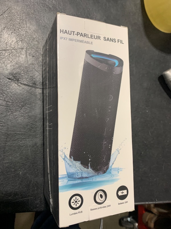 Photo 1 of Vanzon V40 Bluetooth Speakers, Portable Wireless Speaker V5.0 with 24W Loud Stereo Sound, 24H Playtime, TWS & IPX7 Waterproof, Suitable for Travel, Home and Outdoors