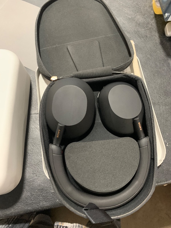 Photo 1 of Sony WH-1000XM5B Noise Canceling Wireless Headphones - 30hr Battery Life - Over-Ear Style - Optimized for Alexa and Google Assistant - Built-in mic for Calls - International Version - Charcoal Black