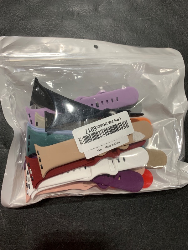 Photo 1 of 15 Pack Soft Silicone Bands Compatible with Apple Watch Band 40mm 41mm 38mm 45mm 44mm 42mm 46mm 49mm for Women Men,Sport iWatch bands Replacement Strap Wristbands for iWatch SE Series 10 9 8 7 6 5 4 3